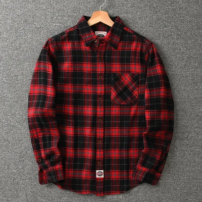 Chemise Montréal à Carreaux 100% Coton Red