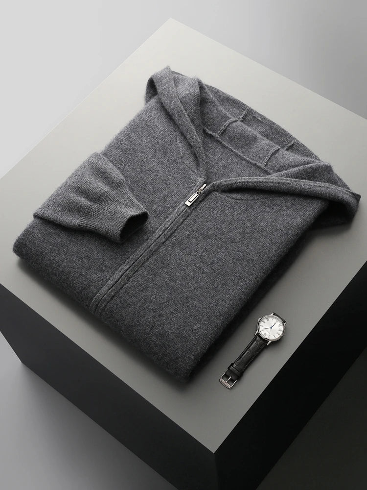 Ensemble Chamonix 100% Laine Mérinos Dark Grey Veste