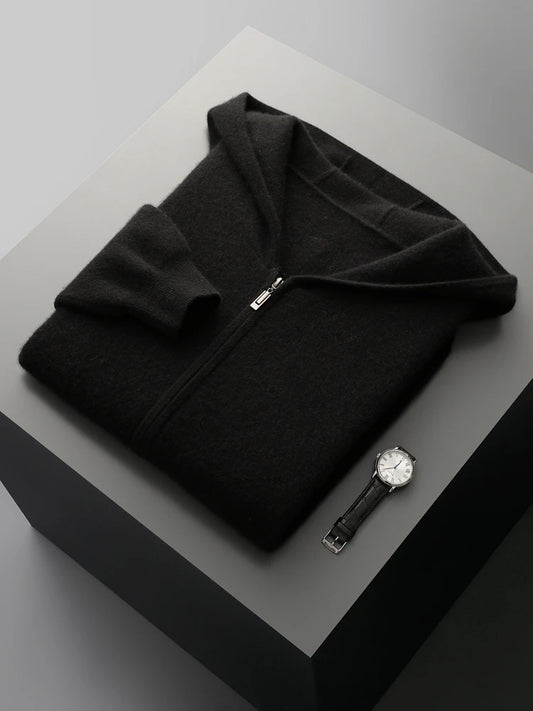 Ensemble Chamonix 100% Laine Mérinos Black Veste