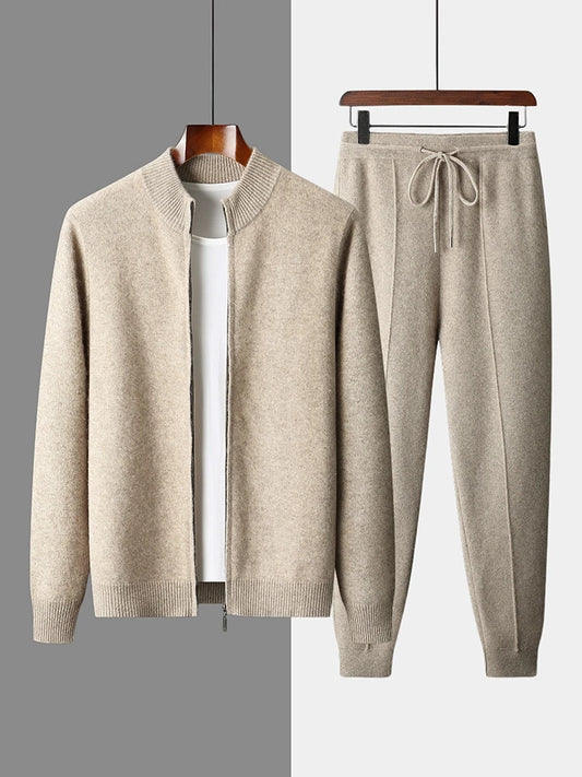 Ensemble Saint-Moritz 100% Laine Mérinos Camel
