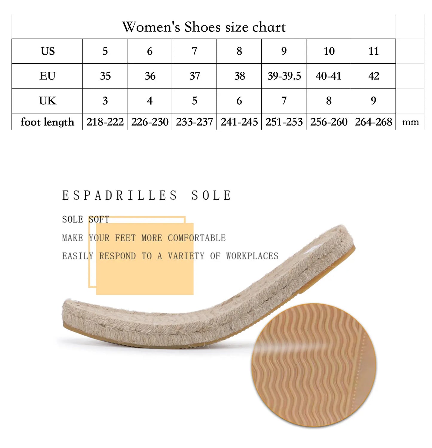 Women's espadrilles sole soft features for comfort and versatility | SuzzaneMarket