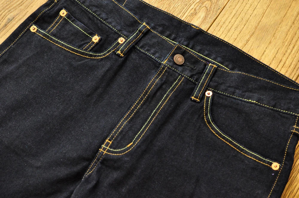 Jean Purple Dali Selvedge zoom Qualité
