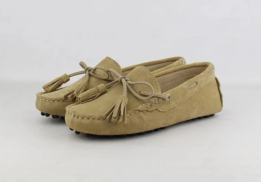 Loafers Cuir Suède - BETH2, tassel detail, comfort textile lining, available in 7 colors | SuzzaneMarket