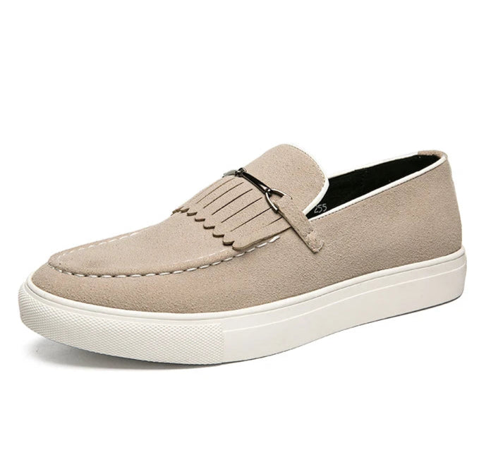 Loafers Hommes finition barrette. Modèle Madère. Couleur sable, vue P3