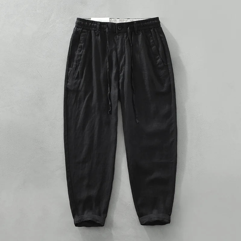 Pantalon Bonifacio 100% Lin Black