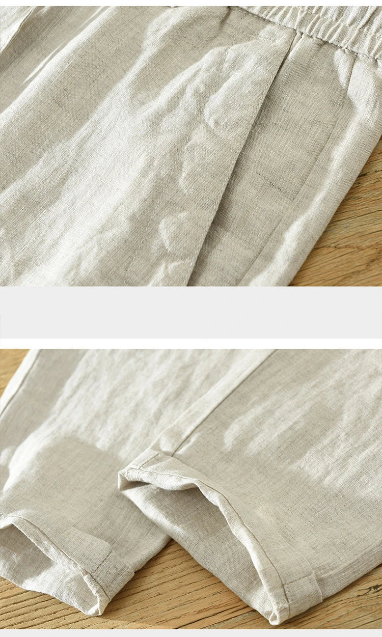 Pantalon Bonifacio 100% Lin Détails 4