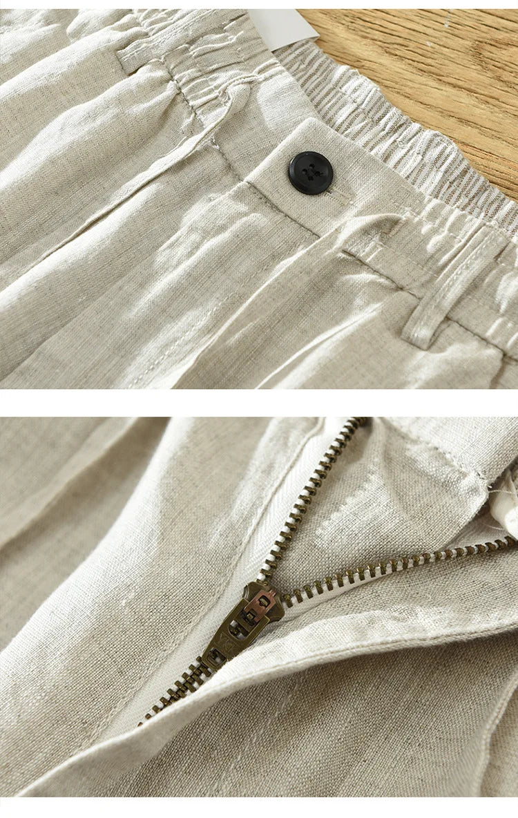 Pantalon Bonifacio 100% Lin Détails 5