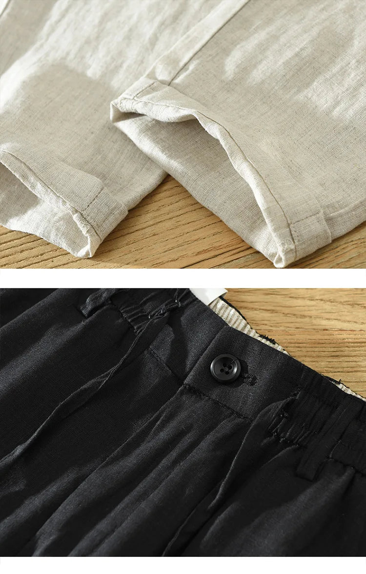 Pantalon Bonifacio 100% Lin Détails 6