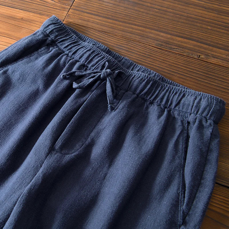 Pantalon Monte-Carlo Lin Détails Navy Blue