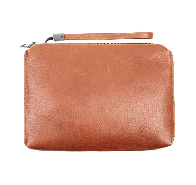 Pochette Constantine en Cuir Véritable Brown Détails