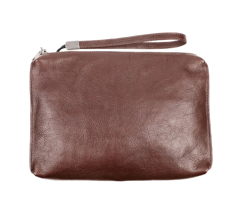 Pochette Constantine en Cuir Véritable Coffee Détails