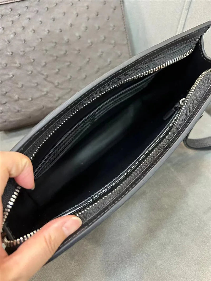 Pochette Mercury en Cuir d'Autruche Intérieur