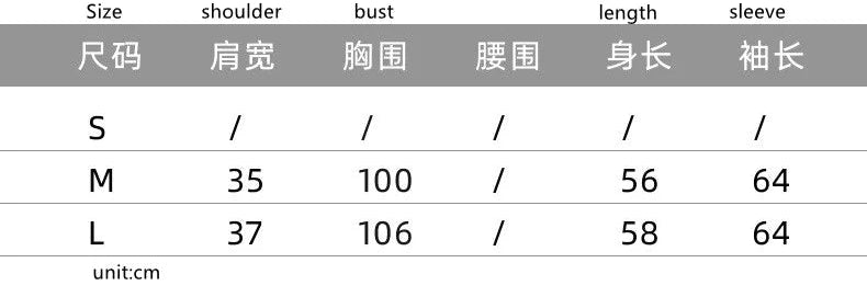 Size chart for Pull Cachemire bi-colore - LOOP, showing measurements for S, M, and L |SuzzaneMarket