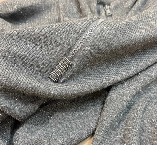 Pull fin Cachemire-Soie TANZO avec zip mi-hauteur, en tricot doux et chaud | SuzzaneMarket