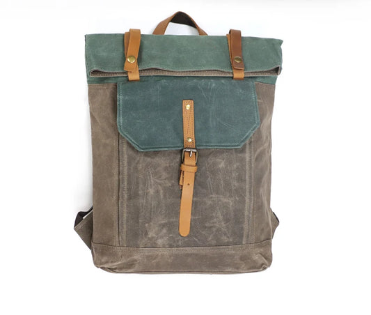 Sac à Dos Hanoî en Toile Waterproof, Qualité Militaire, Green 