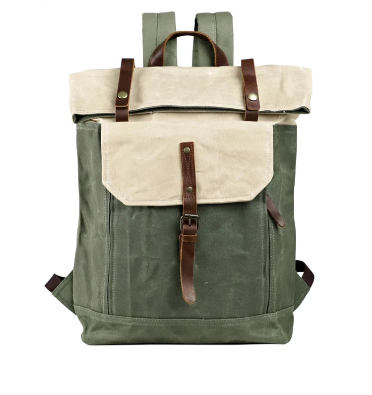 Sac à Dos Hanoî en Toile Waterproof, Qualité Militaire, Beige