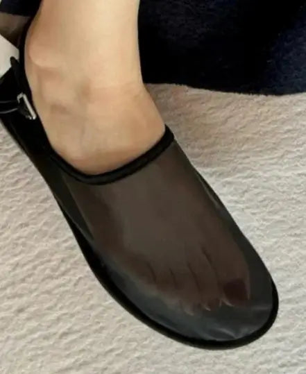 Mules à Bride Maille transparentes, confortables et élégantes, parfaites pour l'été | SuzzaneMarket