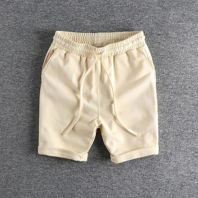 Short Séville en coton confort Jogging Beige