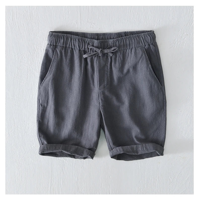 Short Toscane Coton/Lin Gris