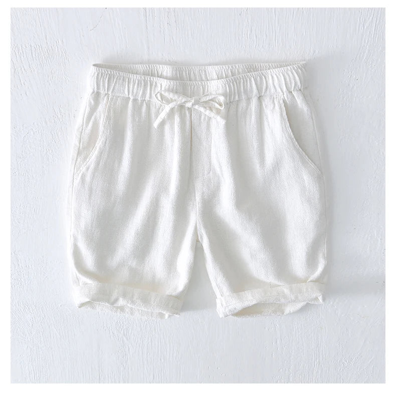 Short Toscane Coton/Lin Blanc