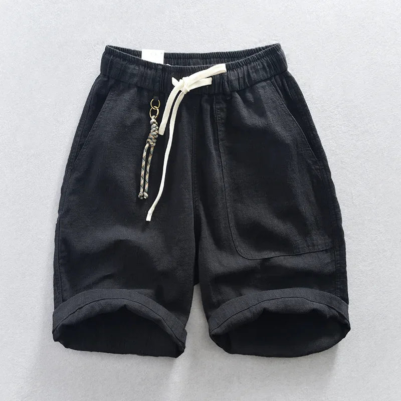 Short Valence Coton/Lin Noir