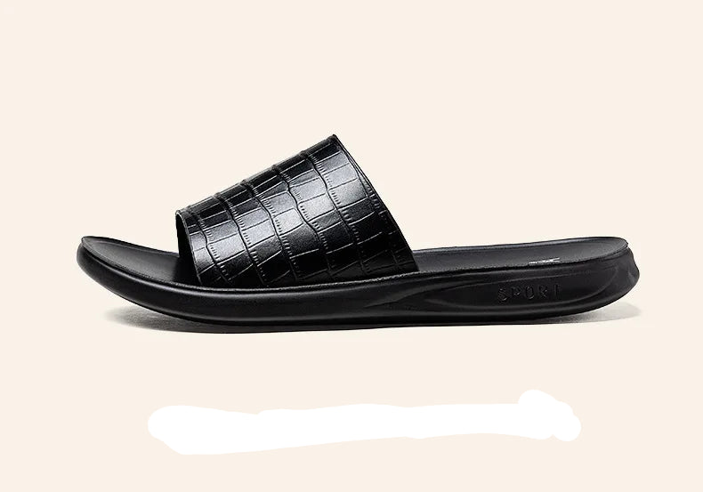 Slippers Croco Black 4