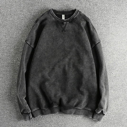 Sweat Pastel Vintage 100% Coton Noir