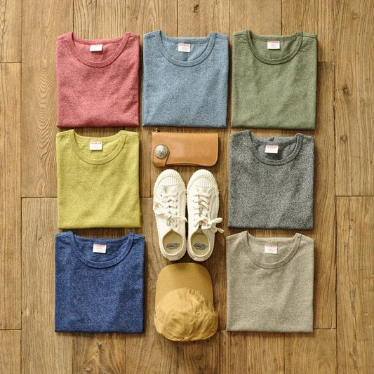 T-Shirt Fuji Chiné 100% Coton Supérieur