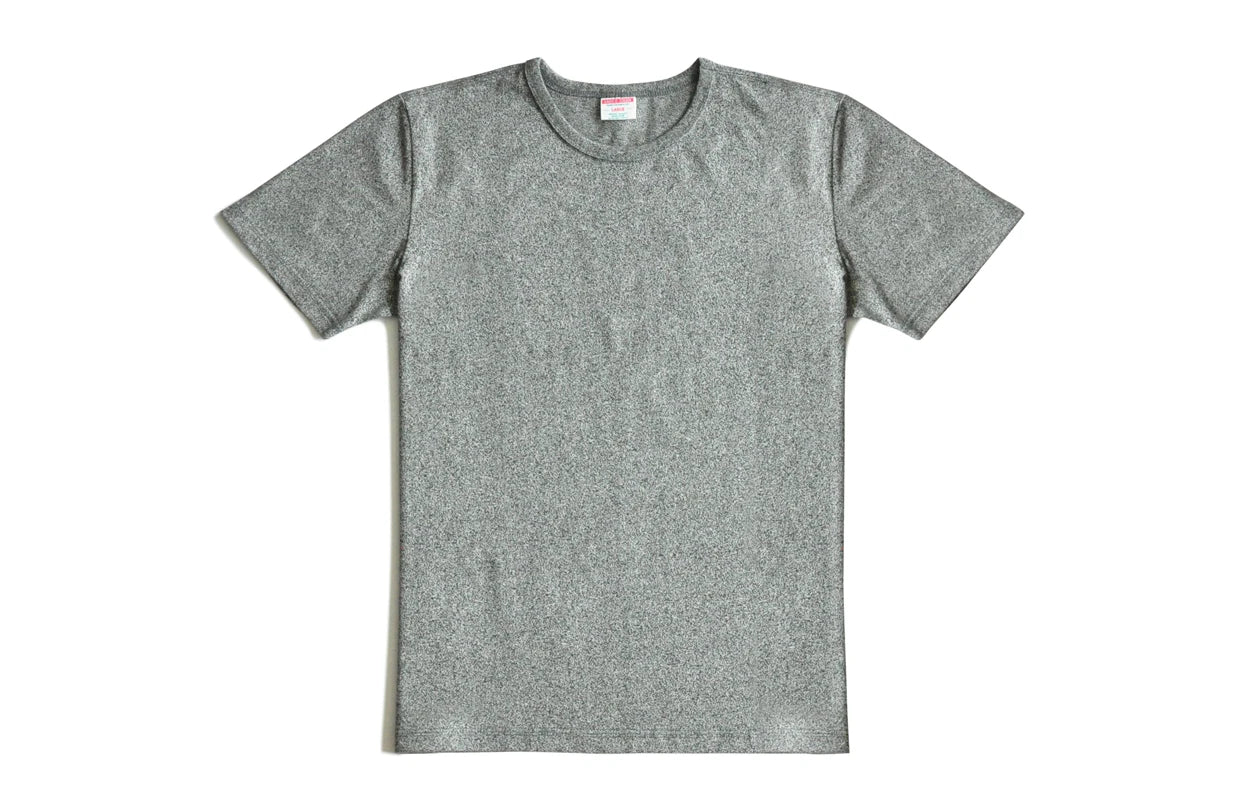 T-Shirt Fuji Chiné 100% Coton Supérieur Gris