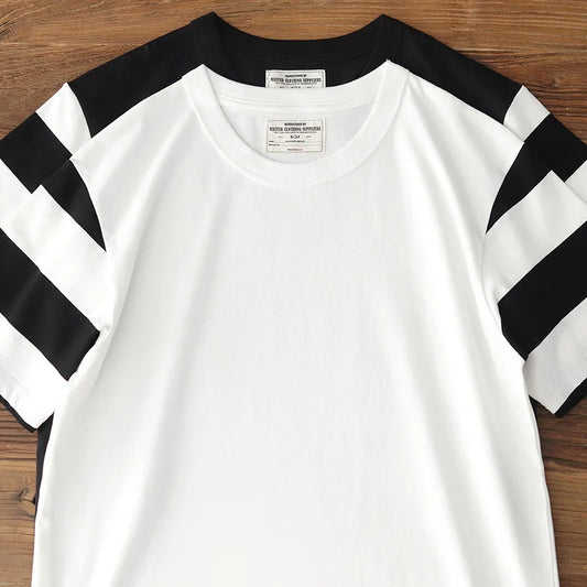 T-shirt Jersey Stripes 100% Coton Lourd: 240g/m² 