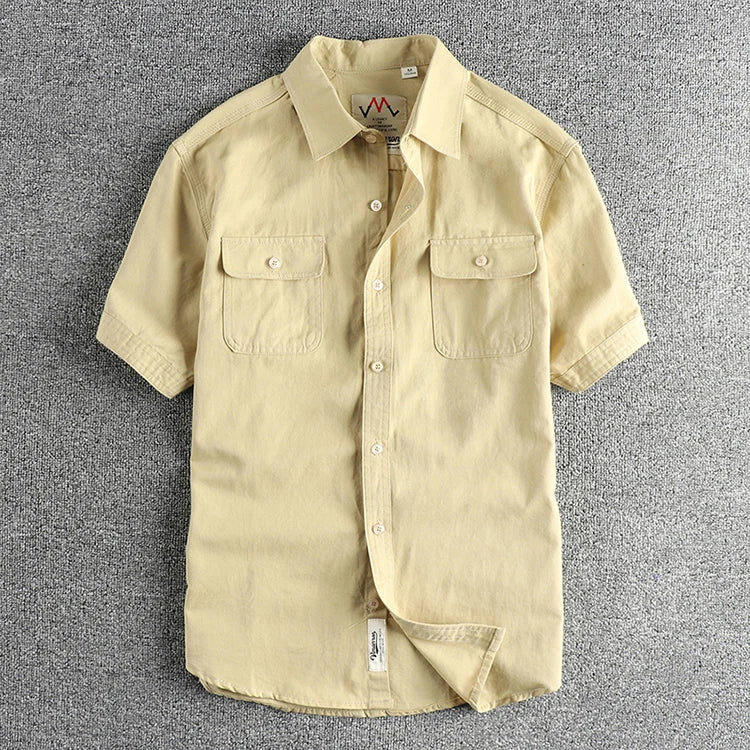 Chemise Cargo 100% Coton Sable
