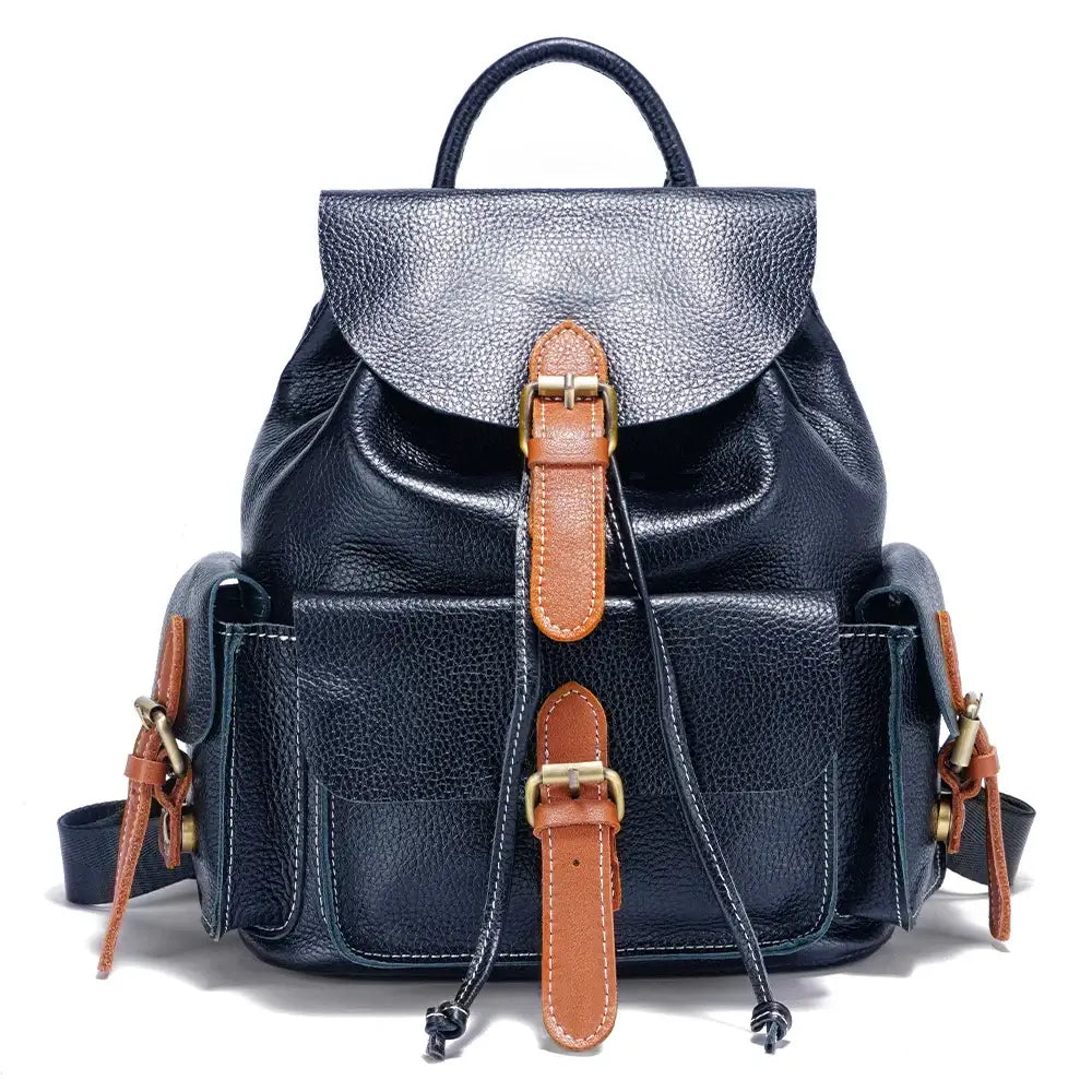 Sac à dos cuir grainé CAMPER, élégant et fonctionnel, disponible en 6 couleurs, chez Suzzanemarket.