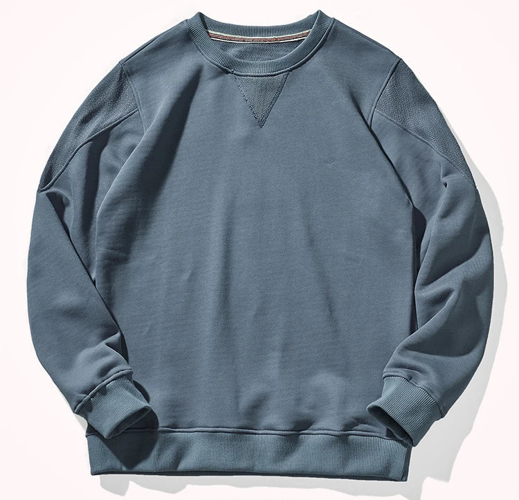 Sweat Rétro 100% Coton Bleu