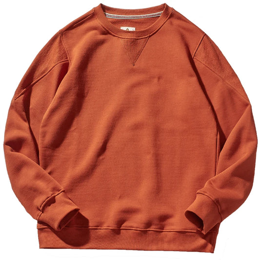 Sweat Rétro 100% Coton Brique