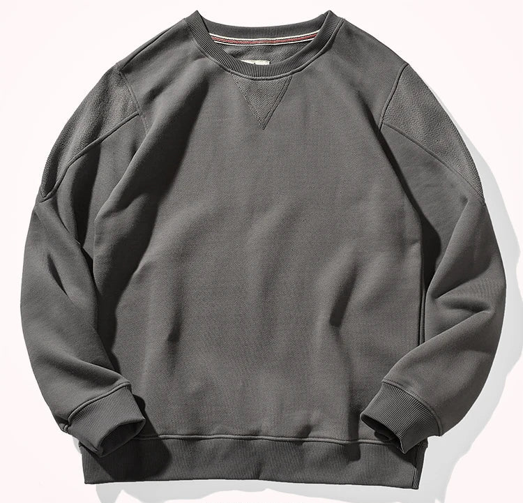Sweat Rétro 100% Coton Gris