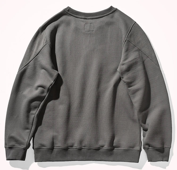 Sweat Rétro 100% Coton Gris Dos