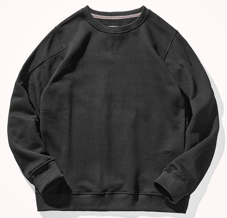 Sweat Rétro 100% Coton Noir
