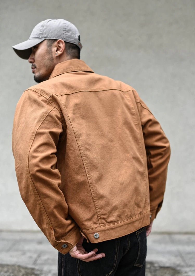 Veste Ranch 100% Coton Marron Dos